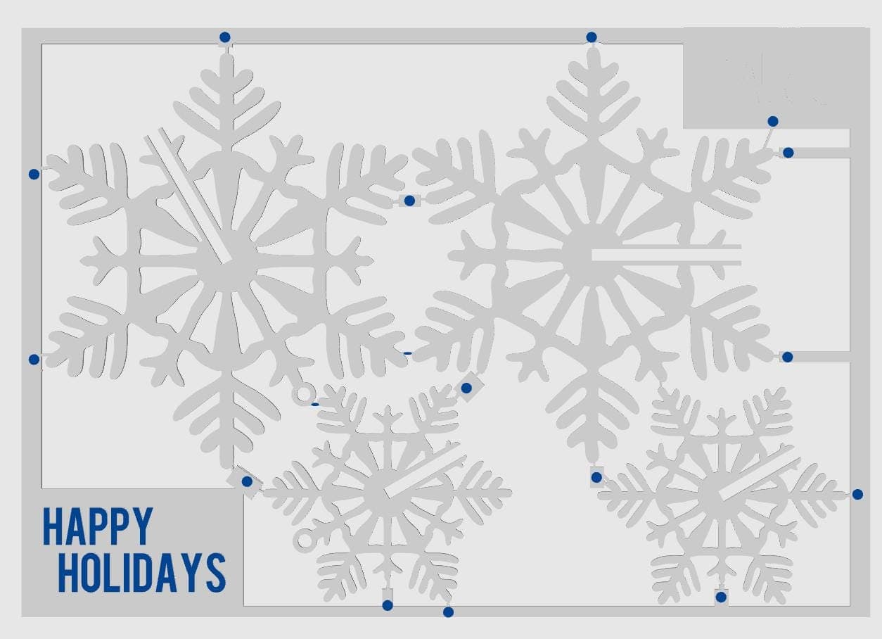 Holiday Snowflake Snap Card — 4-Pack thumbnail 2