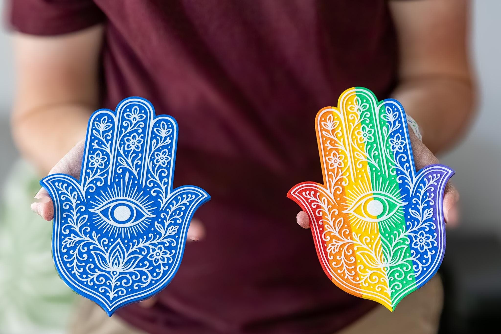 Hamsa — Two-Color & Pride Rainbow thumbnail 3