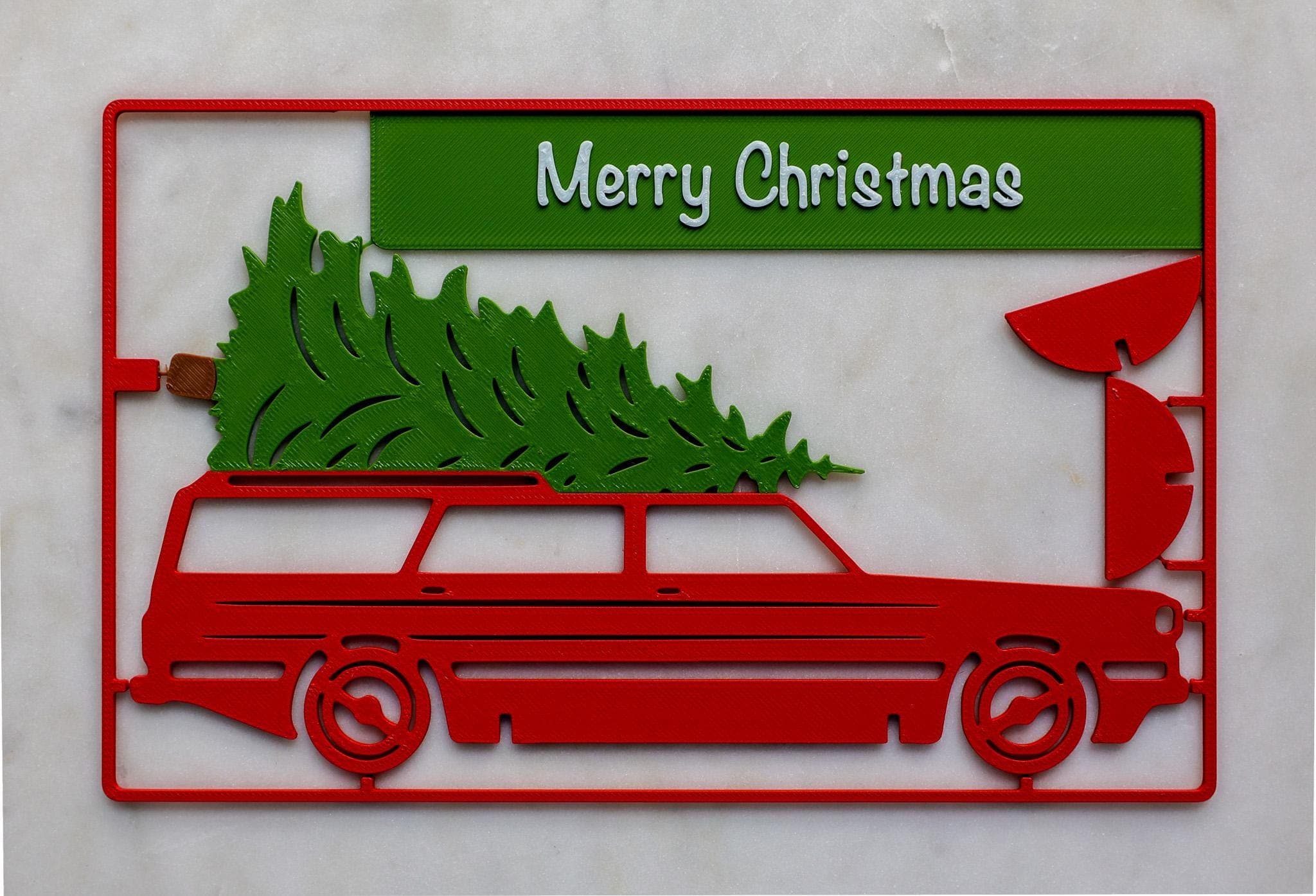 Vintage Station Wagon Christmas Card — 4-Pack thumbnail 4