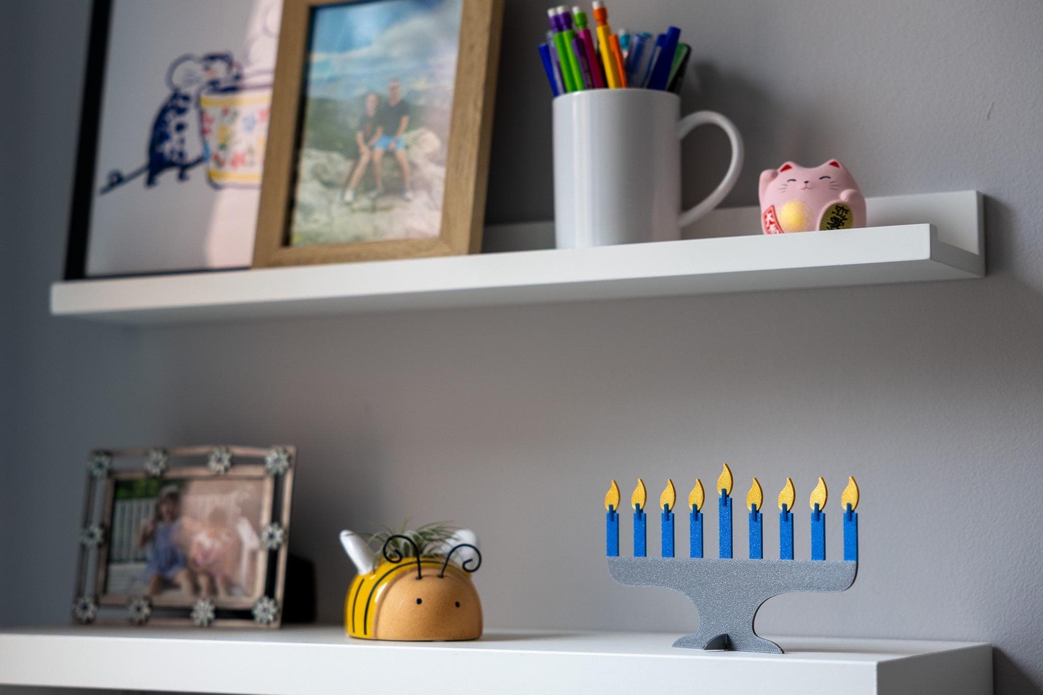 Hanukkah Menorah Snap Card — 4-Pack thumbnail 5