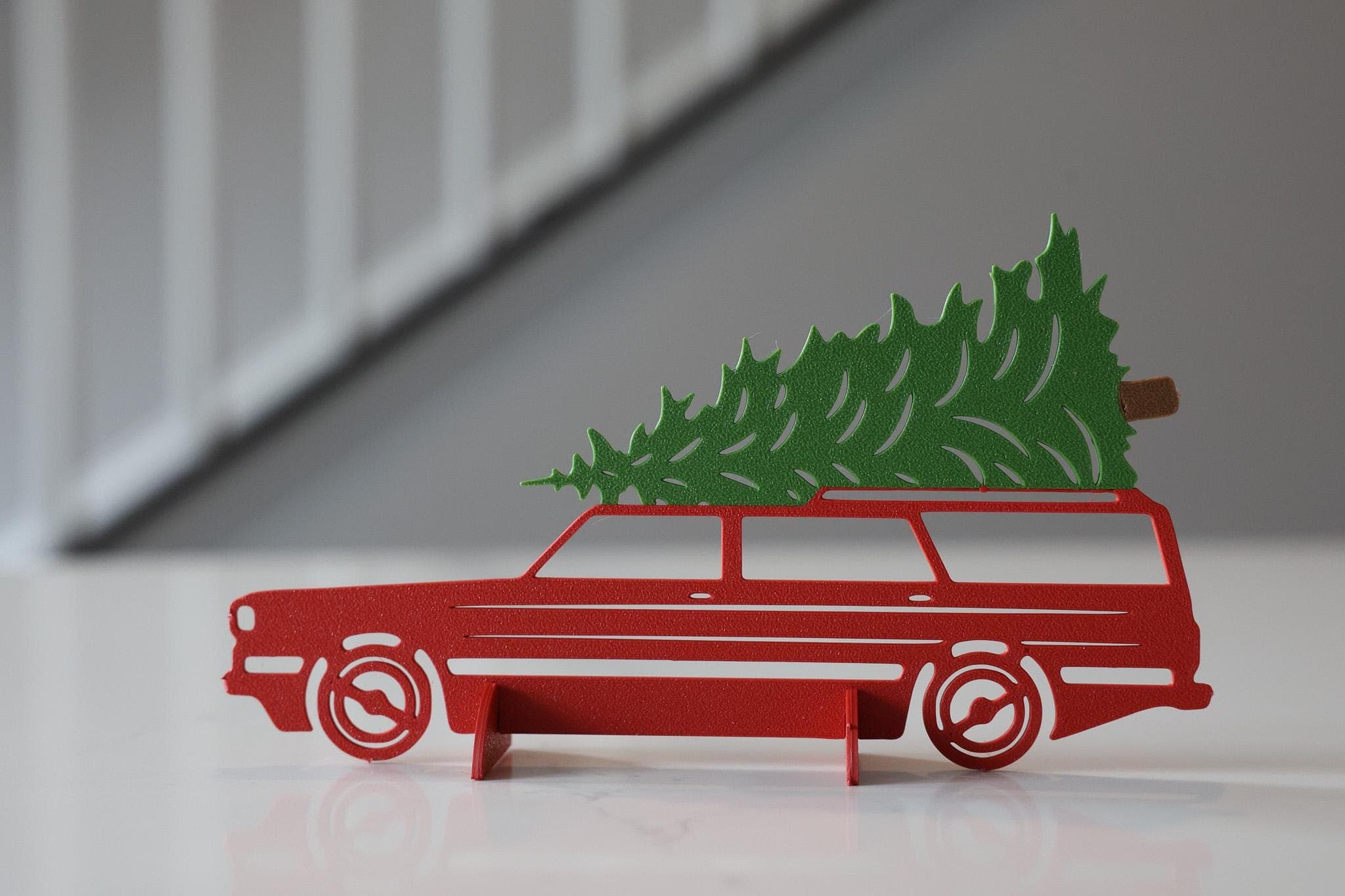 Vintage Station Wagon Christmas Card — 4-Pack thumbnail 5