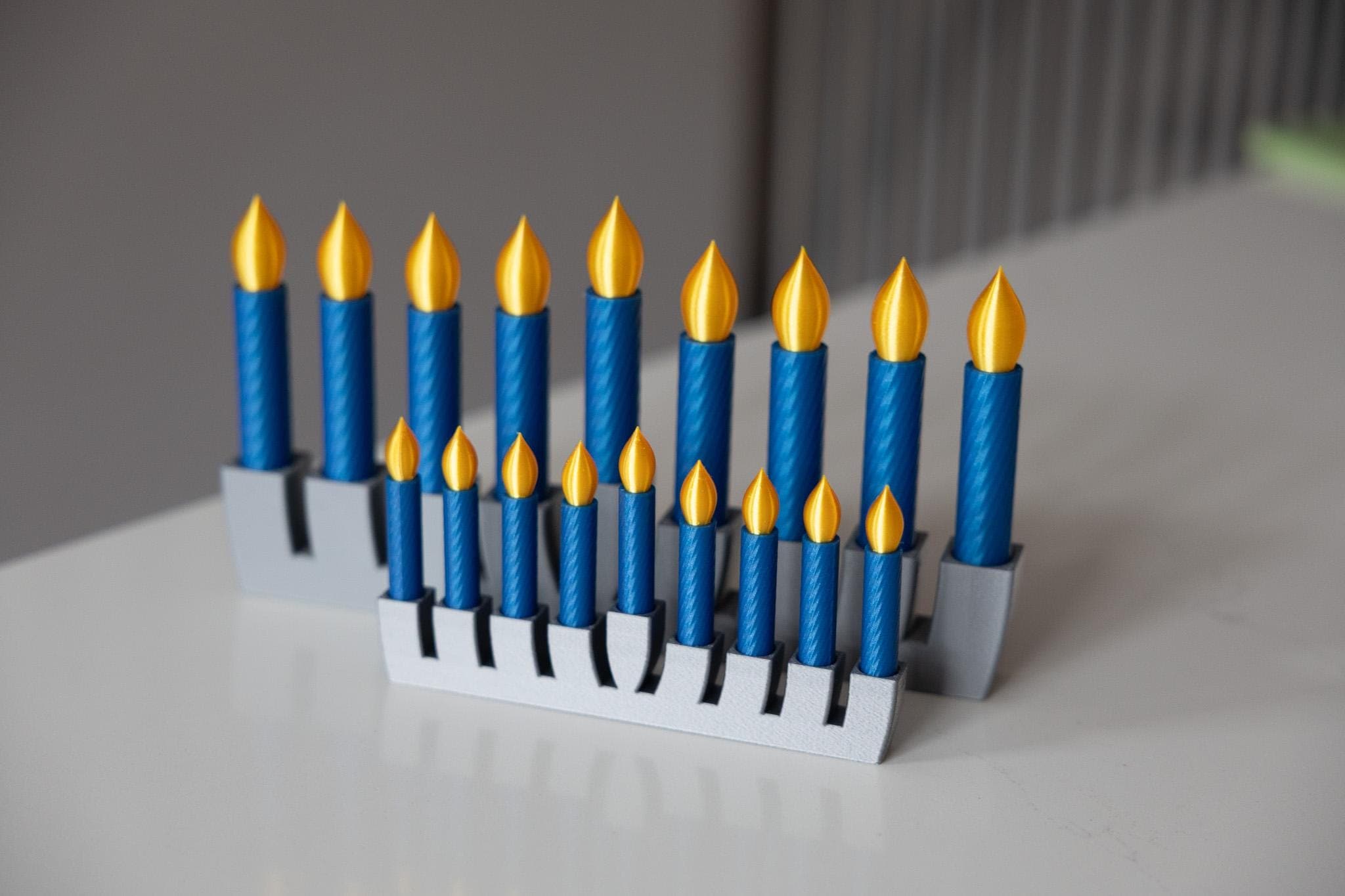 Flameless Hanukkah Menorah — Kid-Safe Chanukiah thumbnail 6