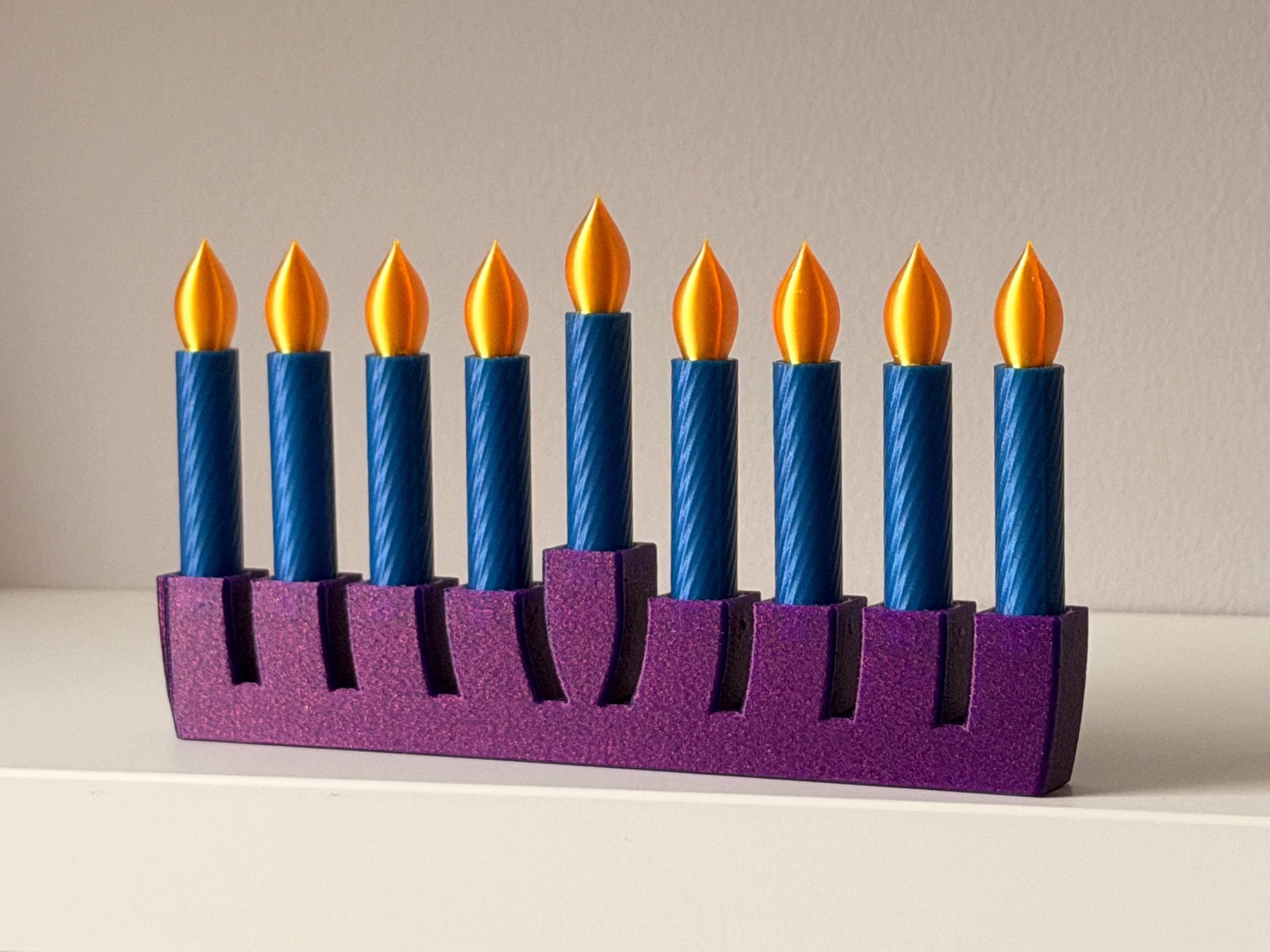 Flameless Hanukkah Menorah — Kid-Safe Chanukiah thumbnail 9